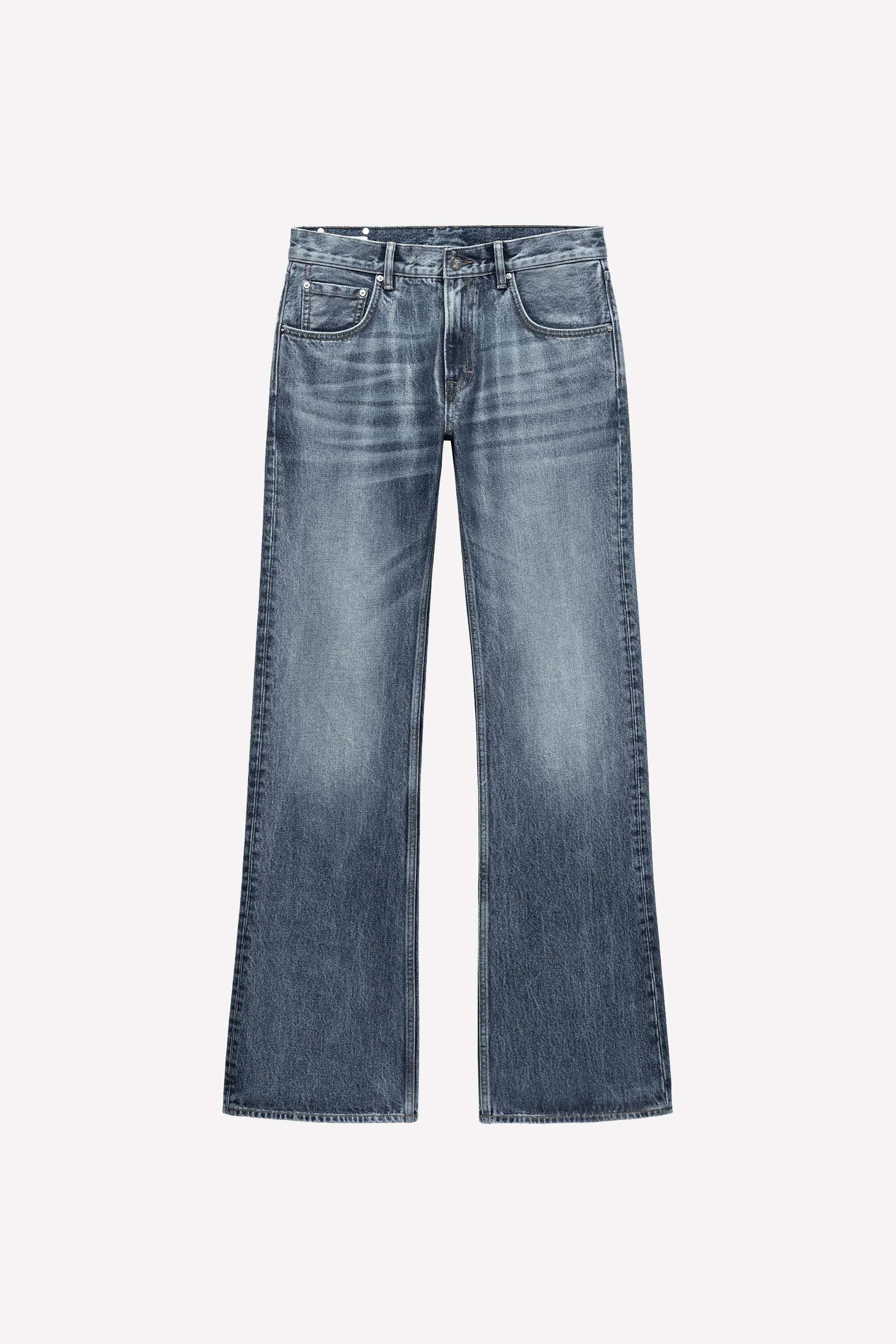 WAXED FLARE FIT JEANS LUDOVIC DE SAINT SERNIN x ZARA